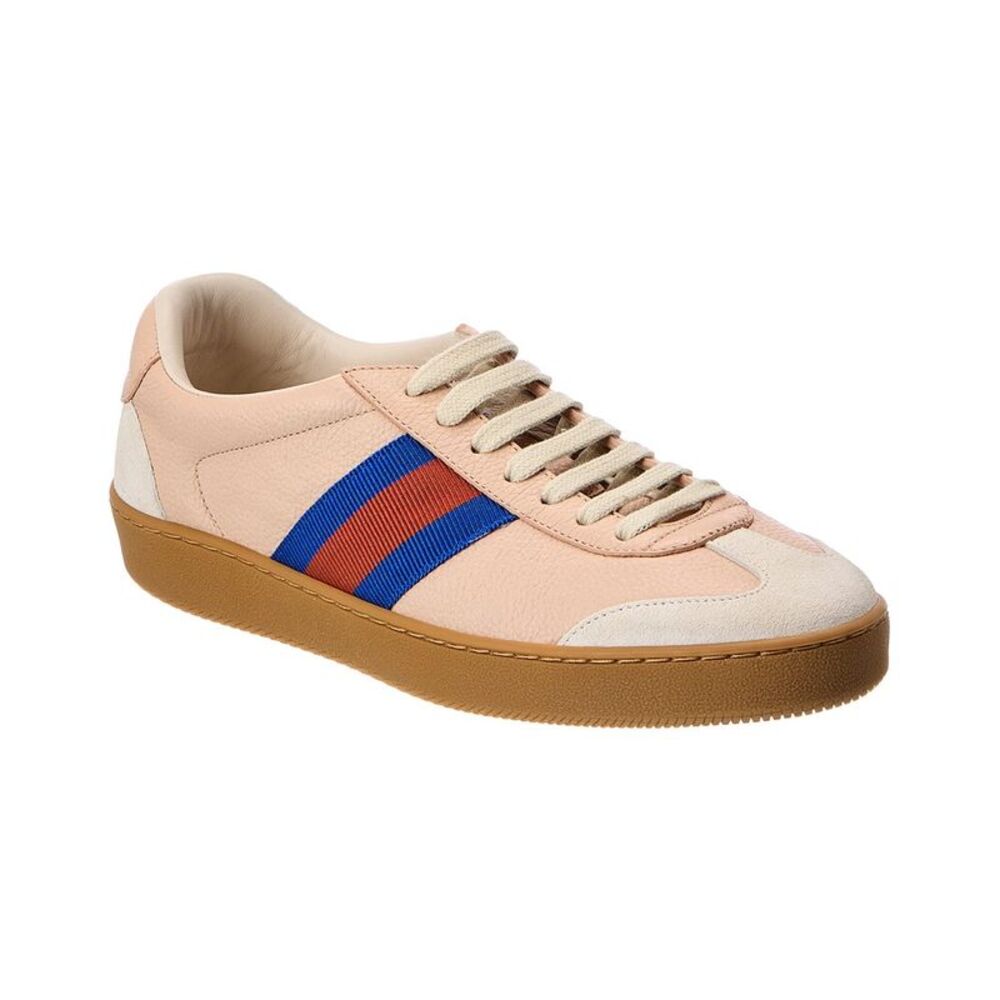 Gucci Leather & Suede Sneaker, Pink
